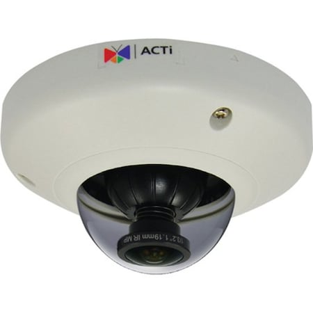 Acti 5MP Indoor Mini Fisheye Dome with Basic WDR, Fixed Lens E96
