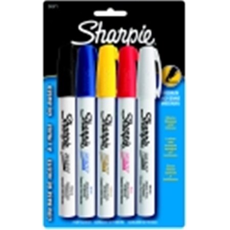 Sharpe Manufacturing Sharpie Oil Based Markers- Medium Point- Set - 5 405871