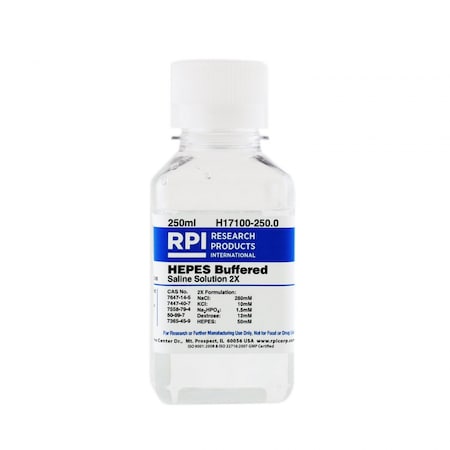 Rpi HEPES Buffered Saline Solution 2X, 250 Milliliters H17100-250.0