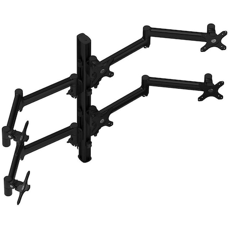 Atdec six-arm combination mount for displays up to 24, suits flat screen monitors up to 20 lbs,  AWMS-6-13717-H-B