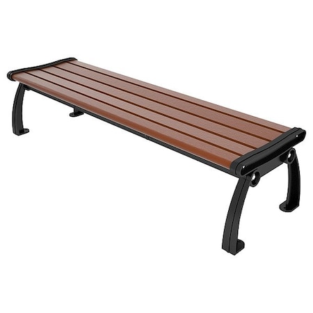 Ultrasite Outdoor Bench, 72 in L, Brown PB 6BROBFHERBAC
