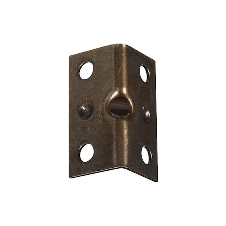 National Hardware V113 Series Corner Brace, 1-1/2 in L, 3/4 in W, 3/4 in H, Steel, Antique Brass, 4PK N226-282