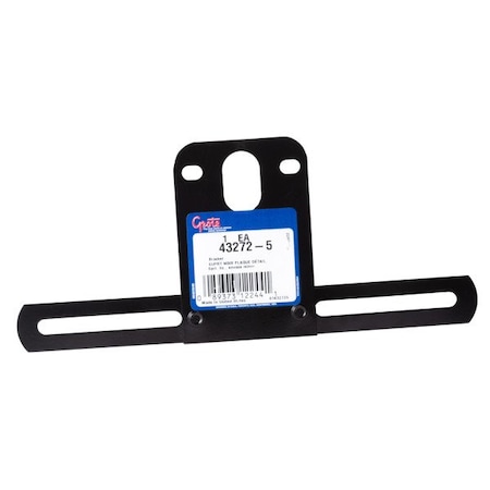 Grote Lighting Steel License Plate Bracket, Black, Screw Mount, ,  43272-5