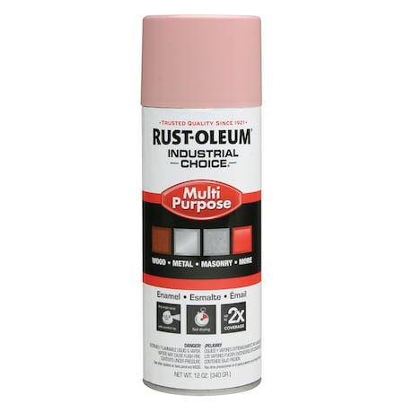 Rust-Oleum Spray Paint, Dusty Pink, Gloss, Solvent, 12 oz 202216