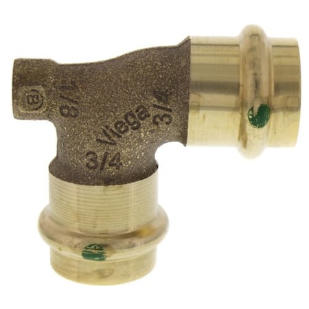 Viega ProPress vent elbow P1 0.75 P2 0.75 FPT bronze 79640