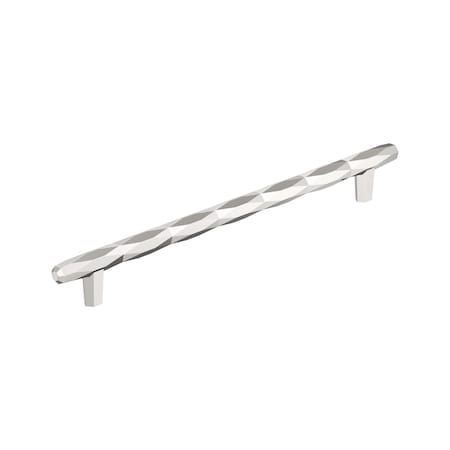 Amerock St. Vincent 10-1/16 inch 256mm Center-to-Center Polished Nickel Cabinet Pull BP55501PN
