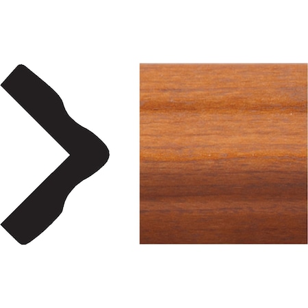 Royal 1''x1''x8 ' Gunstock PVC Interior Outside Corner Molding 5073989