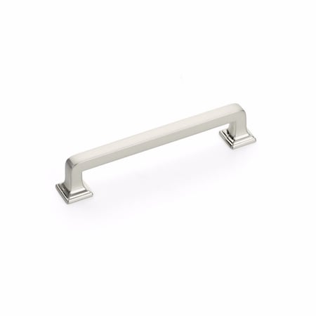 Schaub 5in Center to Center Menlo Park Cabinet Pull Brushed Nickel Finish 523-BN
