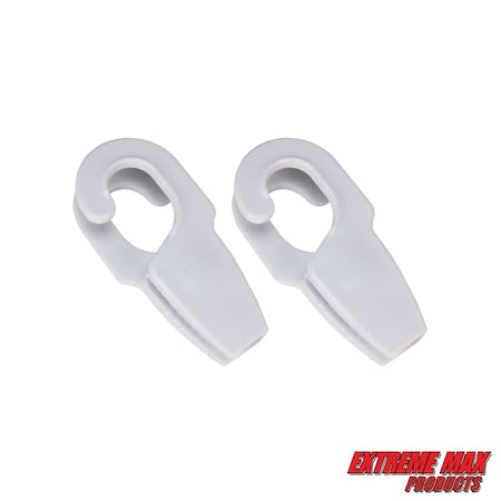 Extreme Max 3005.5017 BoatTector Boat Rail Fender Hangers, Value 2-Pack - 1.25", White 3005.5017