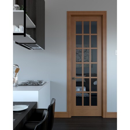 Darpet Poplar Interior Door (18 Lite), 30" x 96" x 1-3/8" thick 18LCLEPRIM8026138