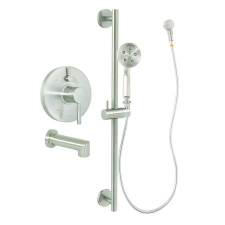 Speakman Neo Diverter Trim, Shower and Tub Combination, ADA, Brushed Nickel, 1.75 GPM SLV-1451-ADA-BN-E175