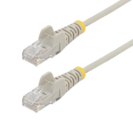 Startech.Com 4FT GRAY SLIM CAT6 ETHERNET CABLE, SNAGLESS, 100W POE, UTP, LSZH, 28AWG BARE COP N6PAT4GRS