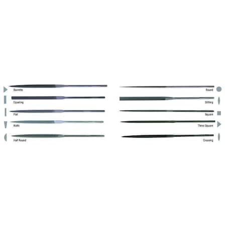 Nicholson 6-1/4" 4 Cut Round Needle File 37793