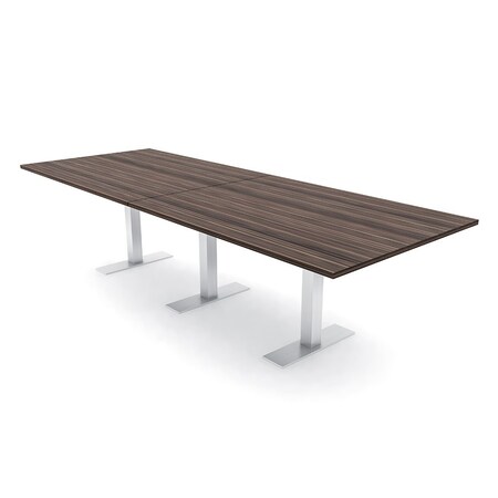 Skutchi Designs 12ft Rectangular Conference Table With Power | Harmony Series | 12 Person Meeting Room Table HAR-REC-48x144-T-H3041-NA