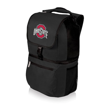 Picnic Time Family Of Brands NCAA Ohio State Buckeyes Zuma Backpack Cooler - Soft Cooler Backpack - Lunch Cooler, Black 634-00-175-444-0