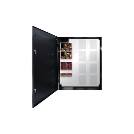 Lifesafety Power 16 Doors, E8 Enclosure, Mercury-Compatible Backplate, 150W and 250W Dual Voltage Power Supply FPO150/250-2C82D8PE8M2