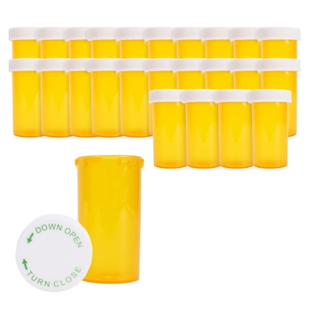 Oasis Amber Prescription Vial, 12 Dram, 25PK VIAL12DZX25