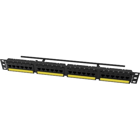 Ortronics 24PORT, 6A/10G, FLAT PNL SP6AU24