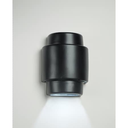 Luxury Lighting Fasciato 13.5 in Tall Ceramic Outdoor Wall Light, Matte Black Paint Finish 129-00-MBP-ud-7