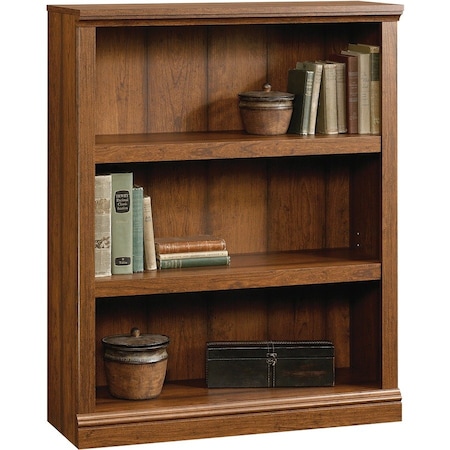 Sauder 3-Shelf Bookcase Wc , Two adjustable shelves for flexible storage options 416348