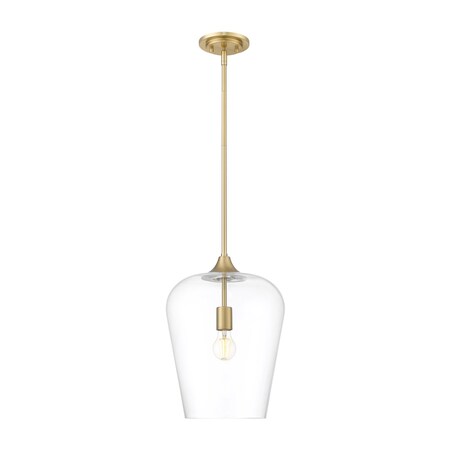 Z-Lite Joliet Burnished Brass 1 Light Pendant 473P12-BBR