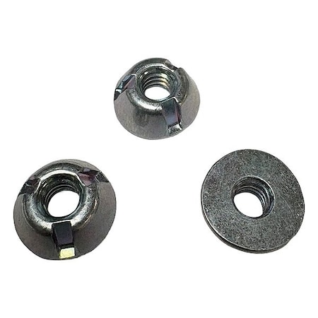 Zoro Select Tri-Groove Nut, 1/4"-20, PK5 0040