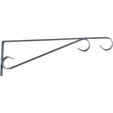 Landscapers Select Hang Plant Bracket, 15-1/2 L, Steel, White, Wall Mount Mounting GB0293L