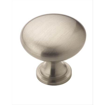 Amerock Edona 1-1/4 in 32 mm Diameter Satin Nickel Cabinet Knob, 25PK 1913658