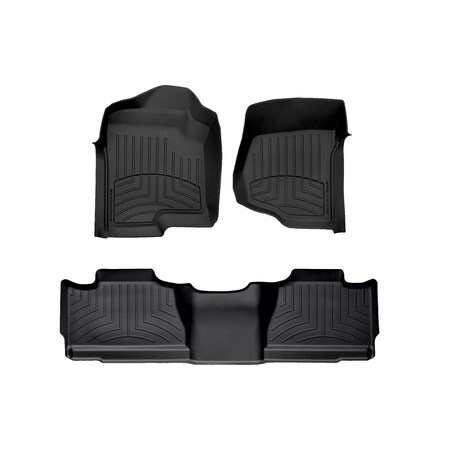 Weathertech Black, Front and Rear FloorLiner HP 44066-1-3IM