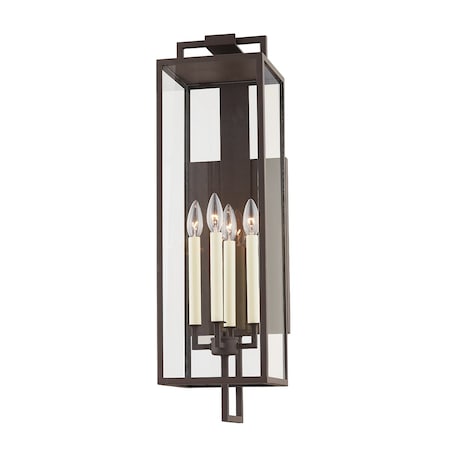 Troy Lighting Beckham 4 Light Exterior 8 In. Textured Bronze B6383-TBZ