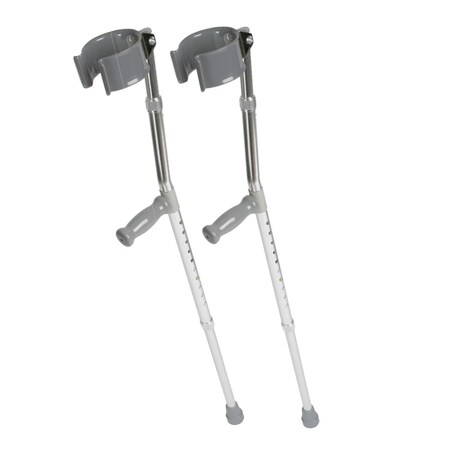 Medline Aluminum Forearm Crutches, Adult MDS805161