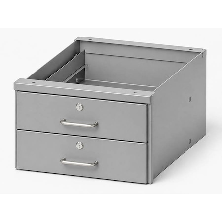 Pucel Workbench Drawers, 21.5 in W x 12.5 in H x 24 in D, With Cylinder Locks, Black 2024-2-CYL