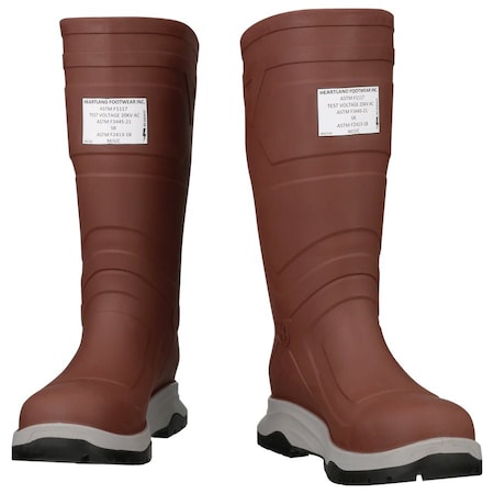 Heartland Footwear Leader DB red/grey steel toe sz 13, PR 50199-13