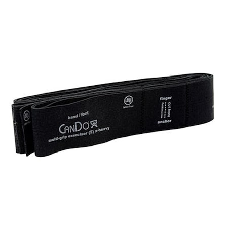 Fabrication Enterprises 6 ft. Cando Multi-Grip Exerciser, Black - Extra Heavy 1718741
