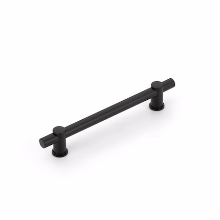 Schaub 6in Center to Center Fonce Bar Cabinet Pull Matte Black Finish 426-MB