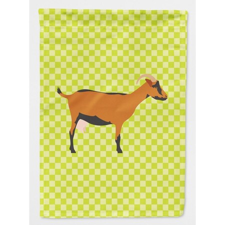 Carolines Treasures Oberhasli Goat Green Flag Garden Size BB7714GF