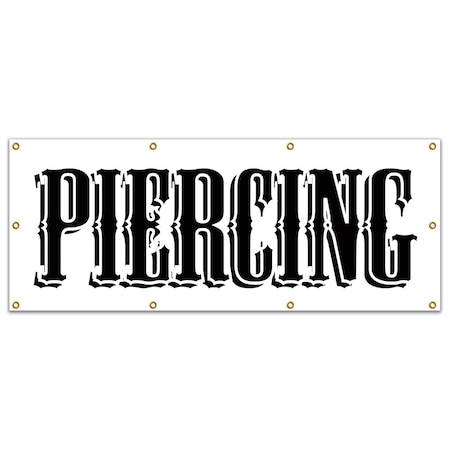 Signmission Piercing, 36 Inch x 96 Inch, Banner B-96 Piercing
