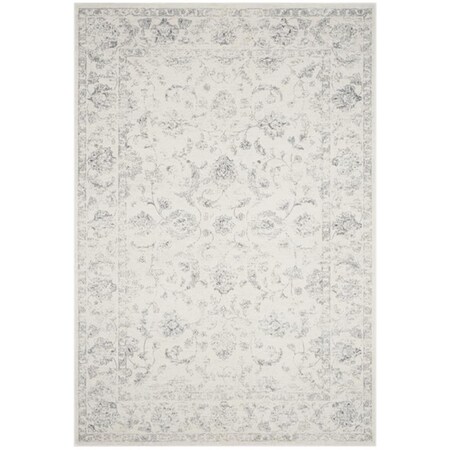Safavieh 4 x 6 ft. Carnegie Power Loomed Small Rectangle Area RugCream & Grey CNG621D-4