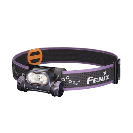 Fenix Lighting Fenix HM65R-T V2.0: Industrial Headlamp, White LED/Neutral LED, Lithium Ion, 1600lm, Dark Purple HM65R-T V2.0 Purple