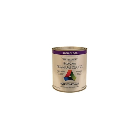 True Value Premium Decor Enamel Paint, White Gloss, Qt. PDL1-QT