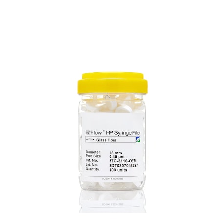Foxx Life Sciences EZFlow Syringe Filter-Sample Prep, 0.22um Hydrophobic PTFE, 25mm, 100PK 385-2216-OEM