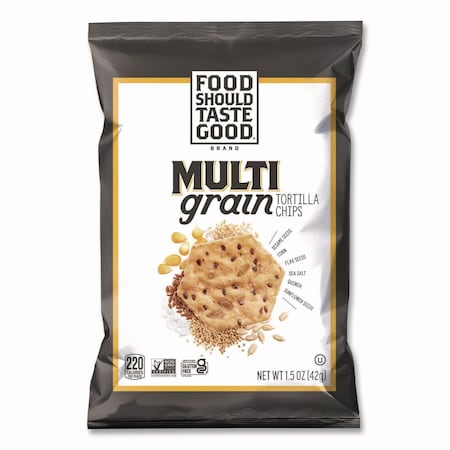 Food Should Taste Good Tortilla Chips, Multigrain with Sea Salt, 1.5 oz., 24PK 9776131