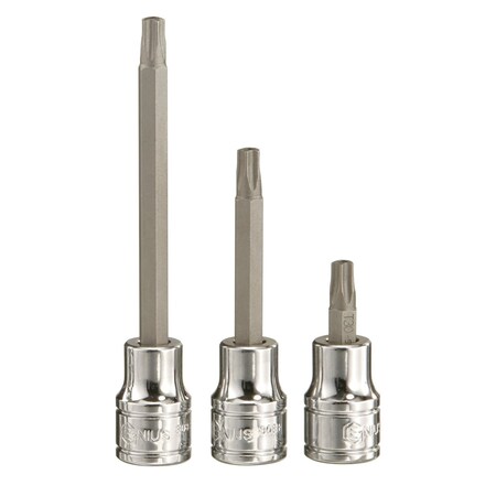Genius Tools 3/8in Dr. T-10 Pentacle Bit Socket 76mmL 308+5210