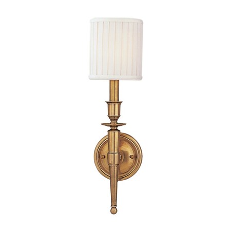 Hudson Valley Lighting Abington 1 Light Wall Sconce 4.75 In. Aged Brass 4901-AGB