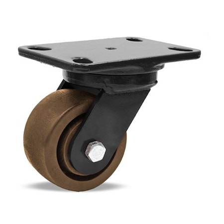 Hamilton High Heat HSK Inferno Series Swivel Caster rated up to 550-deg, F, High Heat Grease S-HSK-4HNY