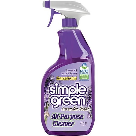 Simple Green Cleaner/Degreaser, 32 oz Trigger Spray Bottle, Liquid 1610001200032