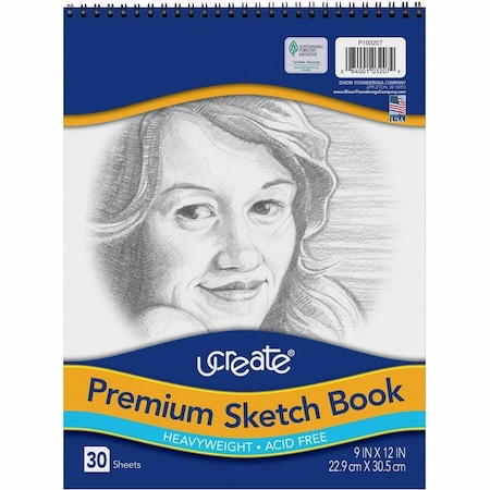 Ucreate Art1st Sketch Book, Gray PAC103207