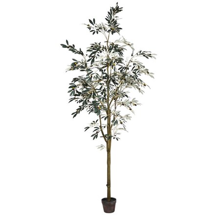 Dare2Decor 8 ft. Potted Olive Tree 1449-Leaves DA2676123
