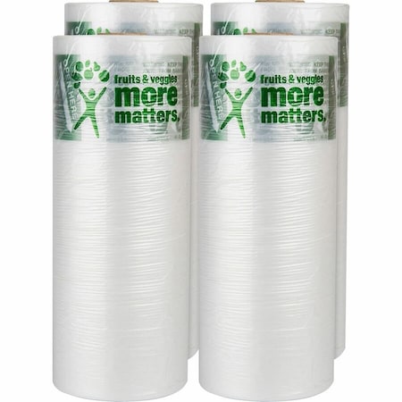 Integrated Bagging Systems Produce Bags, Fruits and Veggies - More Matters Labeling, 0.35 mil, 12" x 20", Clear, PK3500 PHMORE20NS