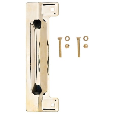 Prosource Latch Guard, Steel, Brass, 11-3/4 in H, 3-1/2 in W HSH-053-PS